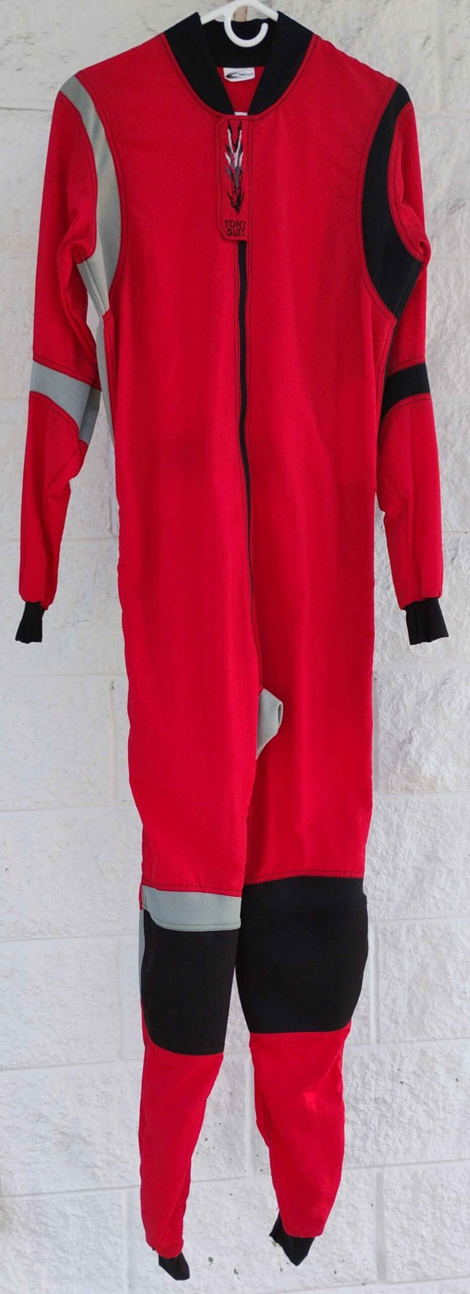 Red 4-Ply XStream with Black/Silver Stretch (Torso = 64.75", Inseam = 32") - Image 2