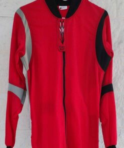Red 4-Ply XStream with Black/Silver Stretch (Torso = 64.75", Inseam = 32")